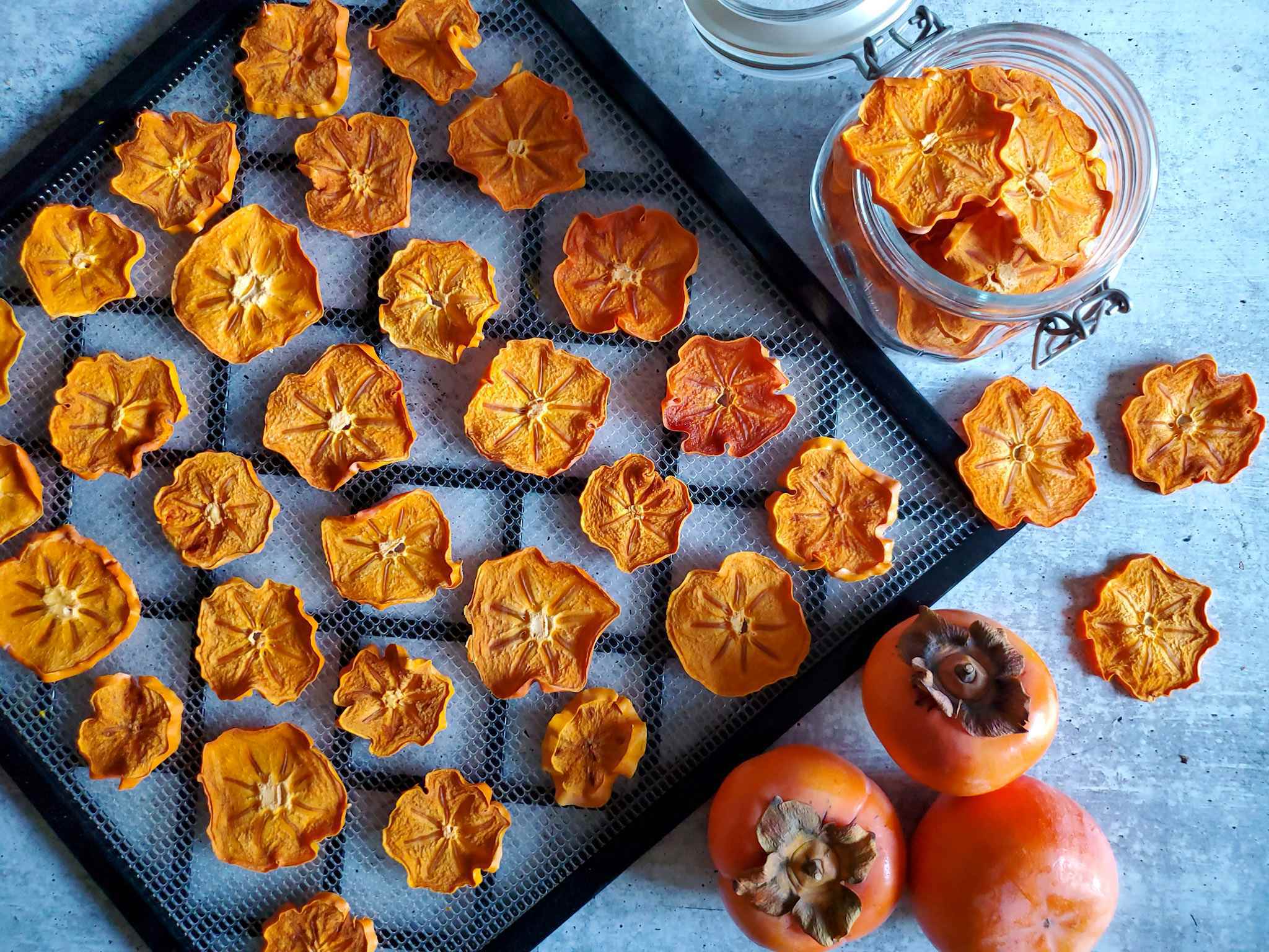 One of the best ways to Make Simple Dried Persimmons (Oven or Dehydrator) ~ Homestead and Chill