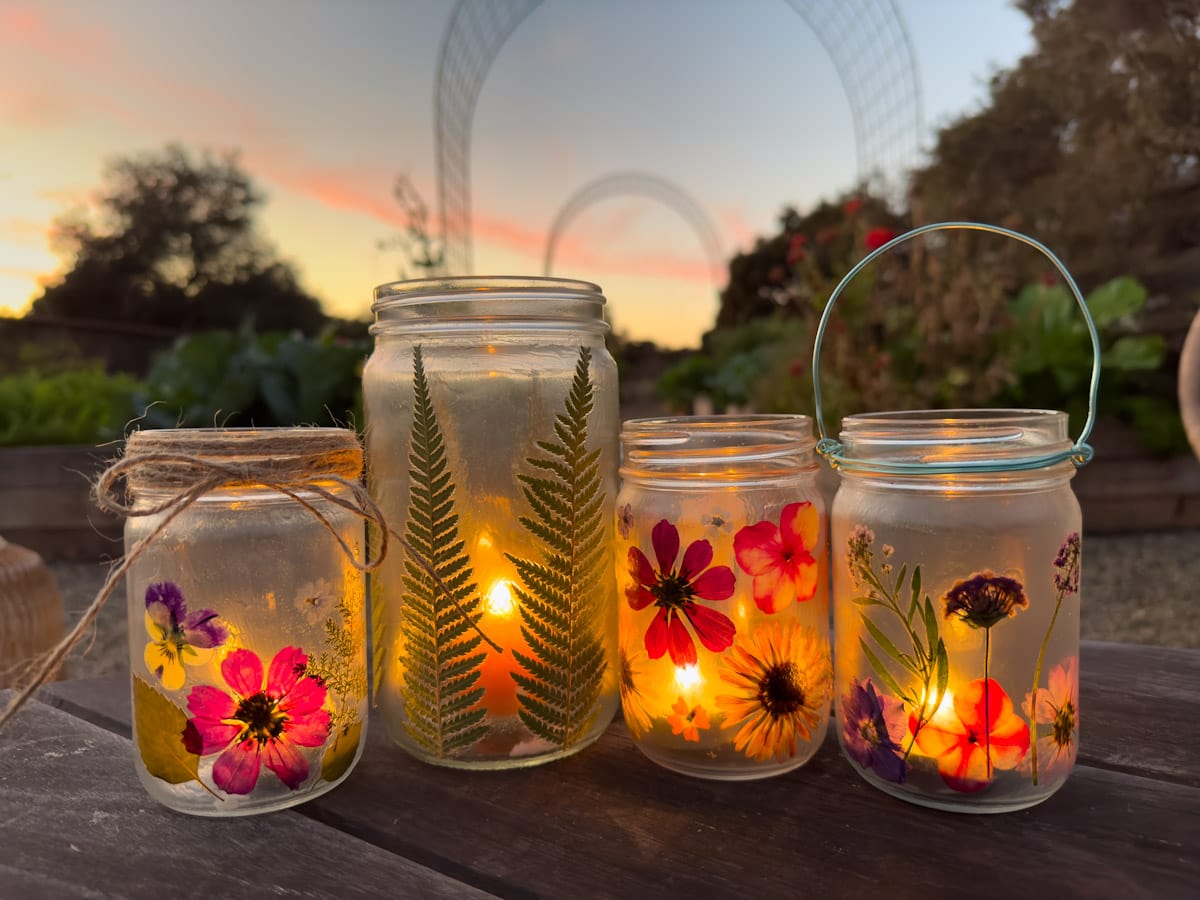 Tips about  Make Dried Flower Candle Jar Lanterns (Pressed Flower Crafts) ~ Homestead and Chill